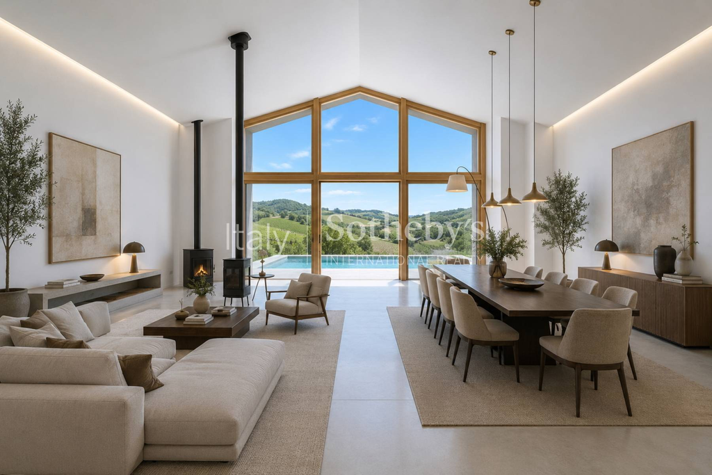 Contemporary villa with views of the Abruzzo mountains