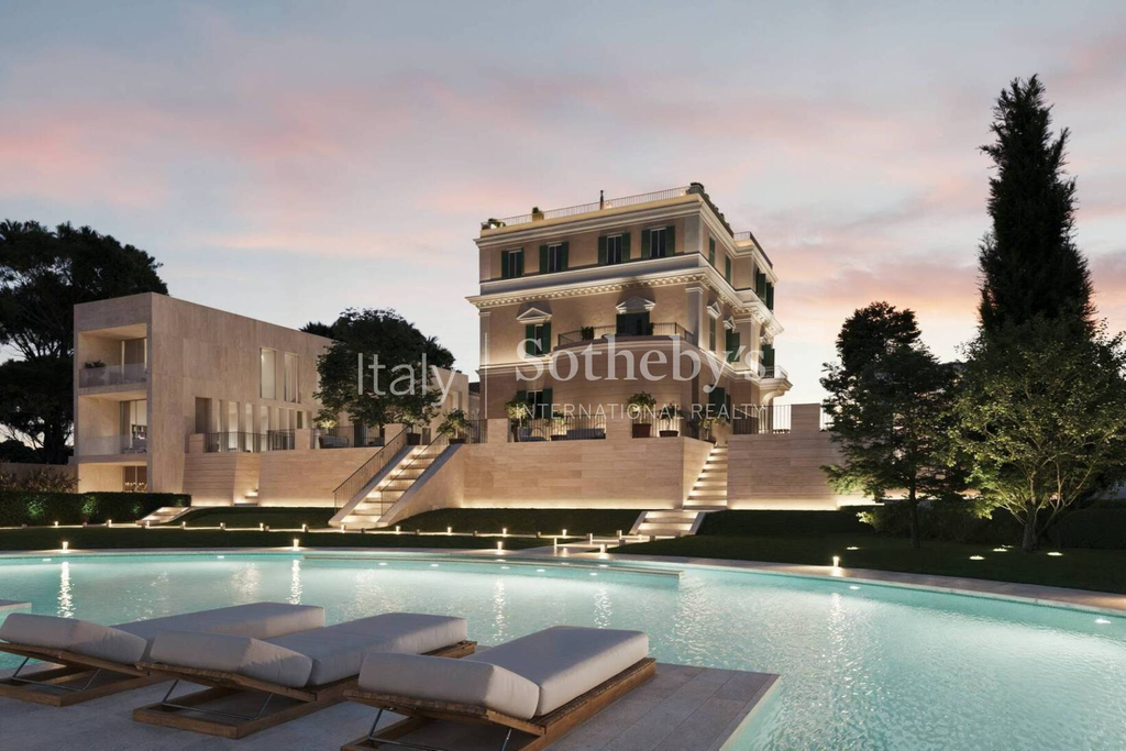 Elegant garden apartment in Villa dei Massimi