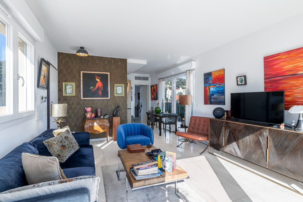 Menton luxury penthouse with rooftop terrace, pool and panoramic views