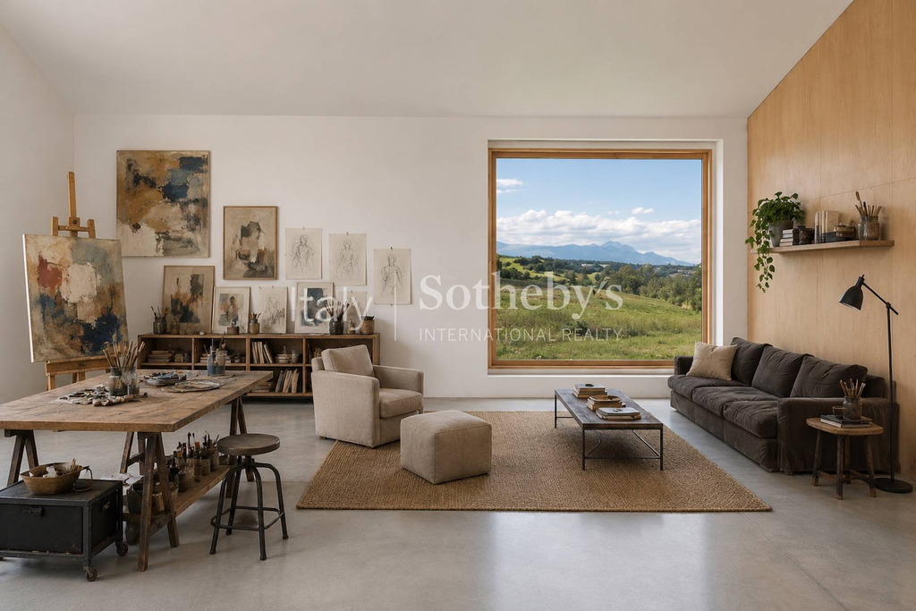 Contemporary villa with views of the Abruzzo mountains