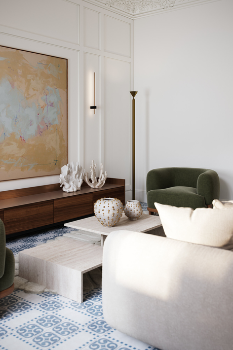 Exclusive residence with a terrace and high ceilings