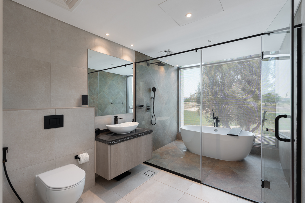 Современная вилла с уникальными элементами в Jumeirah Golf Estates, Дубай