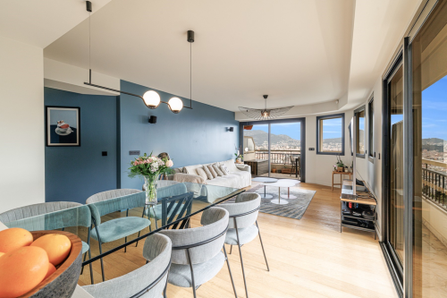 Дуплекс в Ницце с террасами, видом на море и джакузи в районе Parc Impérial 42158
