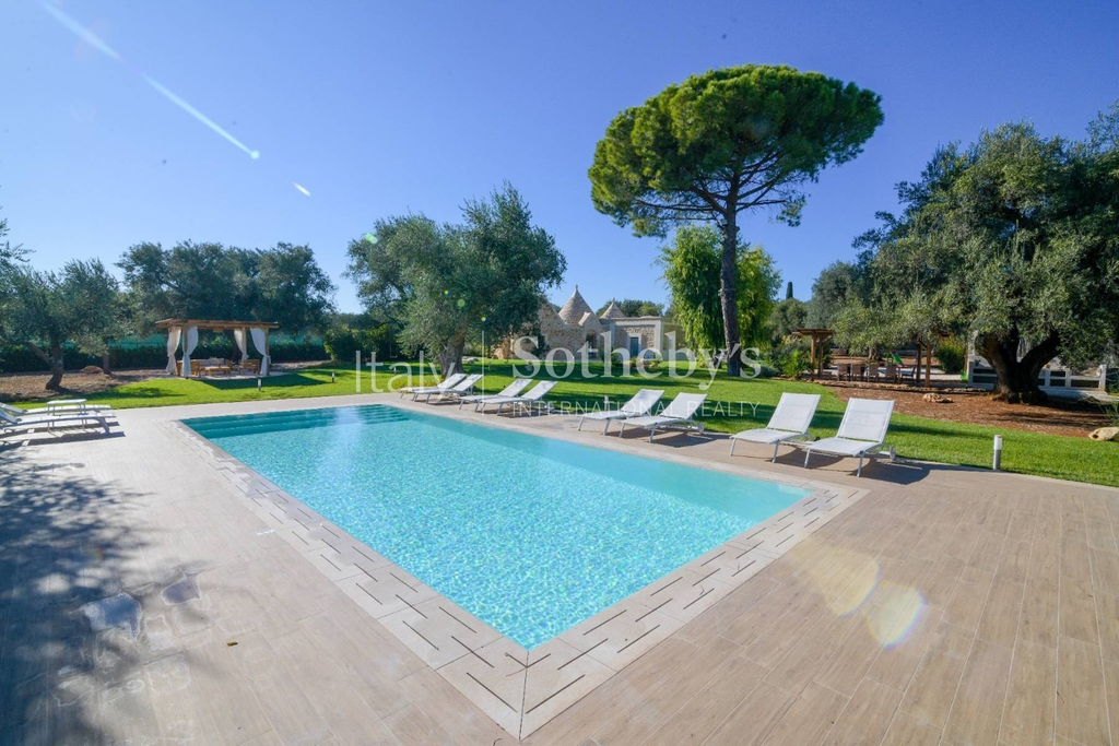 Renovated traditional Apulian trulli with swimming pool