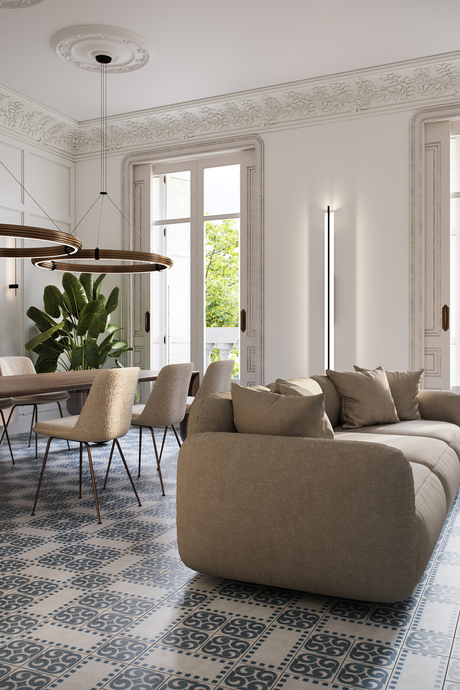 Exclusive residence with a terrace and high ceilings